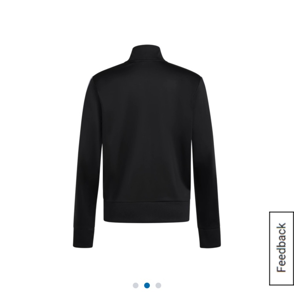 Adidas Boys Black and White Track Jacket - Picture 2 of 5